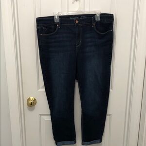 Women’s Signature by Levi Strauss Dark Indigo modern slim cuffed jeans